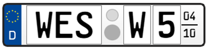 "SAISON" Anhänger-Kennzeichen, 520x110 mm (Standard), ohne Carbon-Optik "SAISON" Anhänger-Kennzeichen, 520x110 mm (Standard), ohne Carbon-Optik