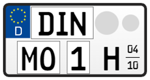 "HISTORISCH-SAISON" Leichtkraftrad-Kennzeichen, 255x130 mm (Standard), ohne Carbon-Optik  "HISTORISCH-SAISON" Leichtkraftrad-Kennzeichen, 255x130 mm (Standard), ohne Carbon-Optik