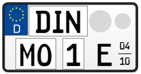"ELEKTRO-SAISON" Leichtkraftrad-Kennzeichen, 255x130 mm (Standard), ohne Carbon-Optik "ELEKTRO-SAISON" Leichtkraftrad-Kennzeichen, 255x130 mm (Standard), ohne Carbon-Optik