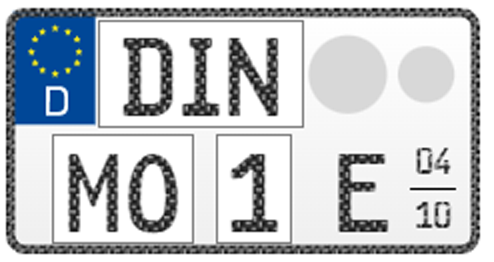 "ELEKTRO-SAISON" Leichtkraftrad-Kennzeichen, 255x130 mm (Standard), mit Carbon-Optik "ELEKTRO-SAISON" Leichtkraftrad-Kennzeichen, 255x130 mm (Standard), mit Carbon-Optik